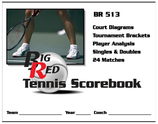 Big Red Tennis Scorebook