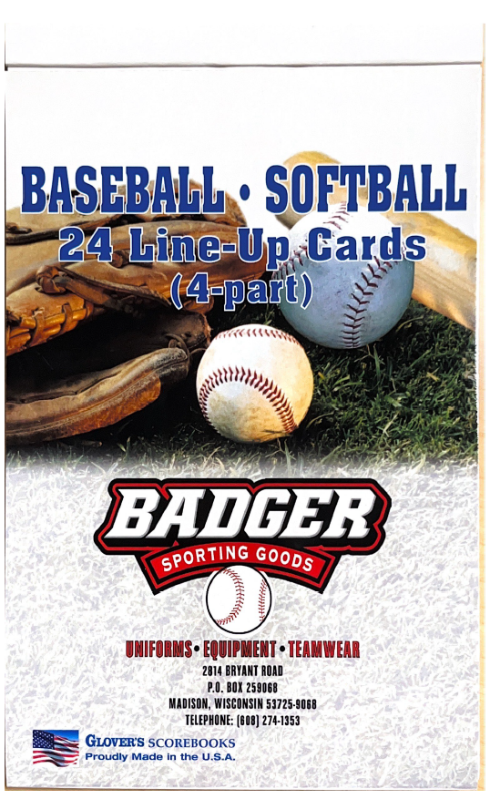 Baseball/Softball Line-Up Card